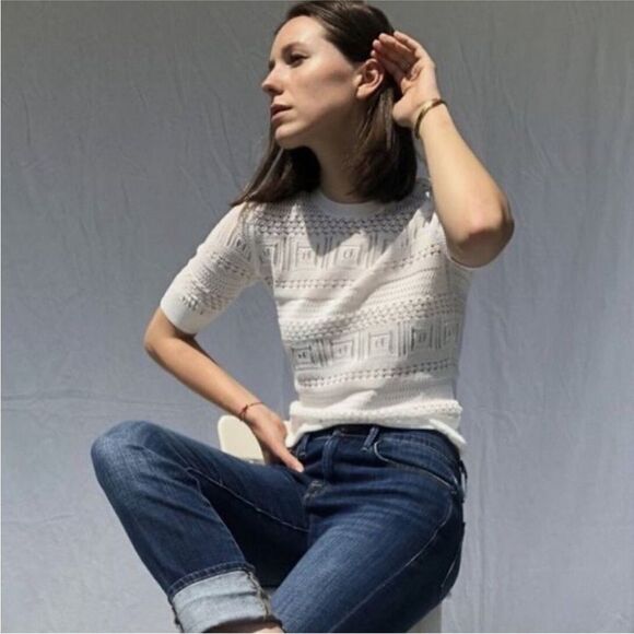 FRAME Open Stitch 70s Sweater Off White Size
XS MSRP $295 - Picture 4 of 10